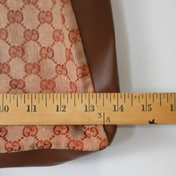 Vintage Gucci Orange and Brown Tote Dust Bag - Picture 11 of 11